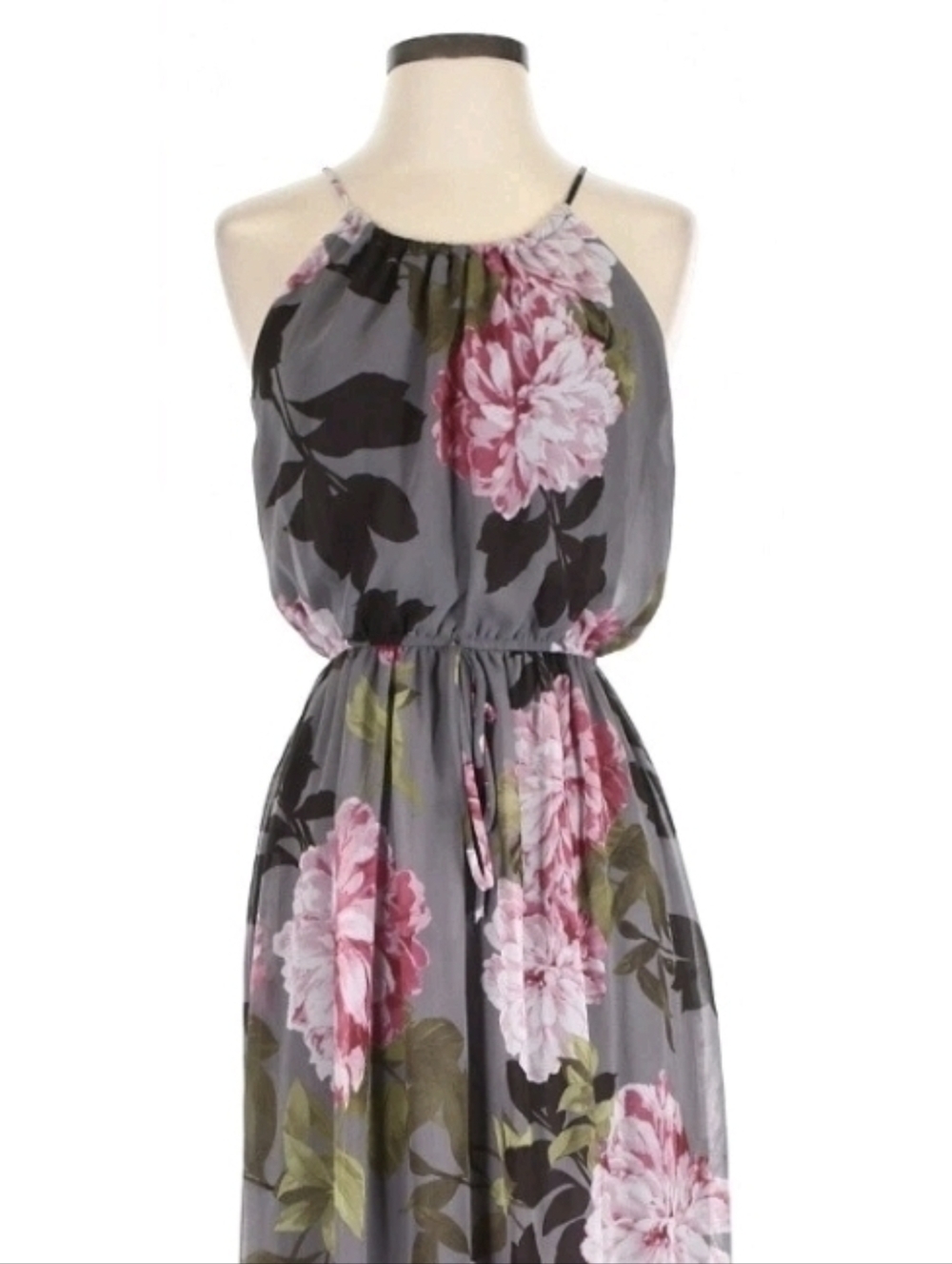 Sweet Storm Sleeveless Halter Mini Dress